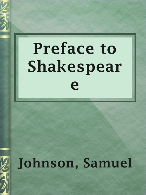 Cover image for Preface to Shakespeare